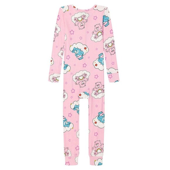 Care Bears Toddlers Girls 5T One-Piece Sleeper Kids Pajamas Full zip front NWT - Picture 2 of 3